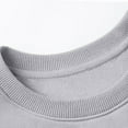 thumbnail image 5 of Xyant Girls Casual Crewneck Sweatshirts Long Sleeve Cute Solid Color Pullover Oversized Lightweight Fleece Tops (Light Gray,9-10 Years), 5 of 7