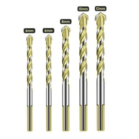 

5Pcs Multifunctional Drill Bits For Tile Glass Punching Hole Working Tool 6-12Mm