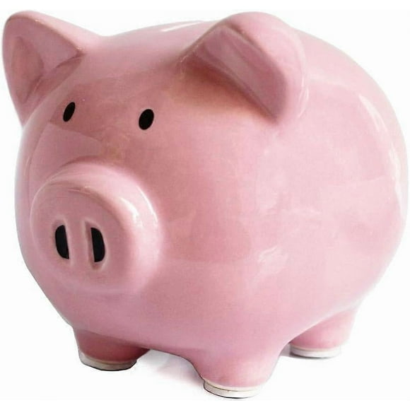 Pink Piggy Bank, Piggy Bank for Girls Boys Children A New Piggy Bank for Boys Girls Children Adult Coin Bank Pink M