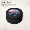 thumbnail image 2 of Yiaed lighthouse Waves Torrential Rain Print Travel Jewelry Case Bridesmaid Gift Boxes Jewelry Travel Organizer Small Round Jewelry Box Mini Storage-Black, 2 of 7