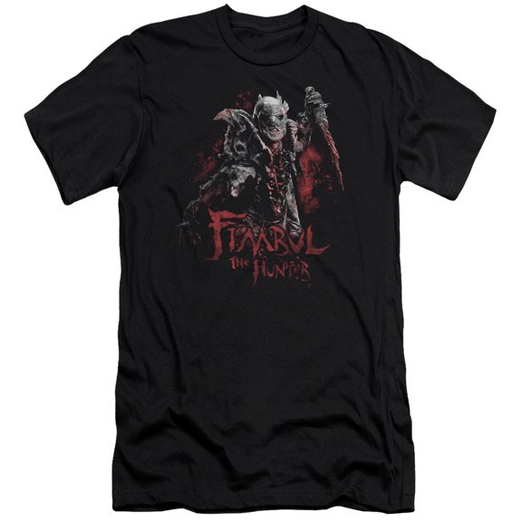 The Hobbit Fimbul The Hunter Premium Canvas Adult Slim Fit 30/1 T-Shirt Black