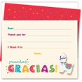 thumbnail image 1 of Lama Pinata Muchas Gracias Merci / 25 Notes Plates et Enveloppes / Imprimé sur Lourd, 1 of 5