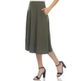 thumbnail image 2 of White Mark Jupe Midi Évasée Tasmin pour Femmes, 2 of 6