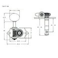 thumbnail image 2 of Xingzhi 4Pcs Ukulele Tuning Pegs Guitar Accessories Concave Button Open Front Hole, 2 of 9
