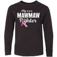 thumbnail image 3 of Inktastic Breast Cancer Awareness My Mawmaw is a Fighter Long Sleeve Youth T-Shirt, 3 of 5