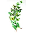 thumbnail image 2 of 12 pegatinas de pared de mariposas 3D extraíbles para decoración de habitación infantil Verde, 2 of 9