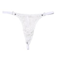 thumbnail image 4 of Intimates Men's Lace Mesh Pouch G-string Thong T-back Lingerie Brief Panty One Size, 4 of 7