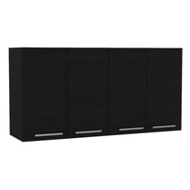 Depot E-Shop Oceana 120 Kitchen Cabinet Black Wengue