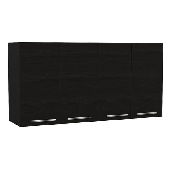 Depot E-Shop Oceana 120 Kitchen Cabinet Black Wengue