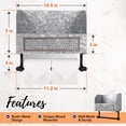 thumbnail image 2 of Autumn Alley Galvanized Farmhouse Toilet Paper Holder with Shelf for Wall Mount, Natural Finish, 2 of 8