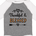 thumbnail image 4 of Inktastic Thanksgiving Greeting Thankful Blessed Girls Long Sleeve Baby Bodysuit, 4 of 5
