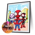 thumbnail image 3 of Serie dibujos animados Spider-Man lleno diamantes resina JShteea 30*40CM, 3 of 9