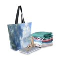 thumbnail image 2 of FORMRS Womens Canvas Tote Bag with Zipper Inner Pocket Shoulder Handbag, Plants and River, 2 of 7
