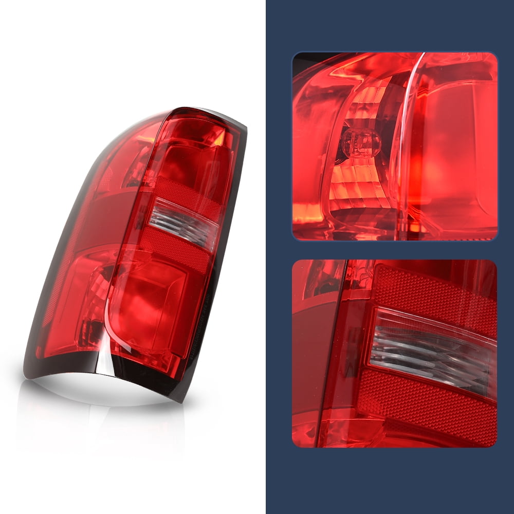 PIT66 Tail Light w/Bulbs Left Driver Side Fit for Chevy Colorado 2015-2022 Fit for 4-Door Crew Cab and 4-Door Extended Cab Only