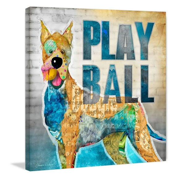 Marmont Hill "Play Ball" by Connie Haley Painting Print on Wrapped Canvas