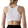 thumbnail image 6 of heart&core Shirl Bra, Post-Surgery, Racerback Zip Bra, White, 2XL, 1 Ct, 6 of 11