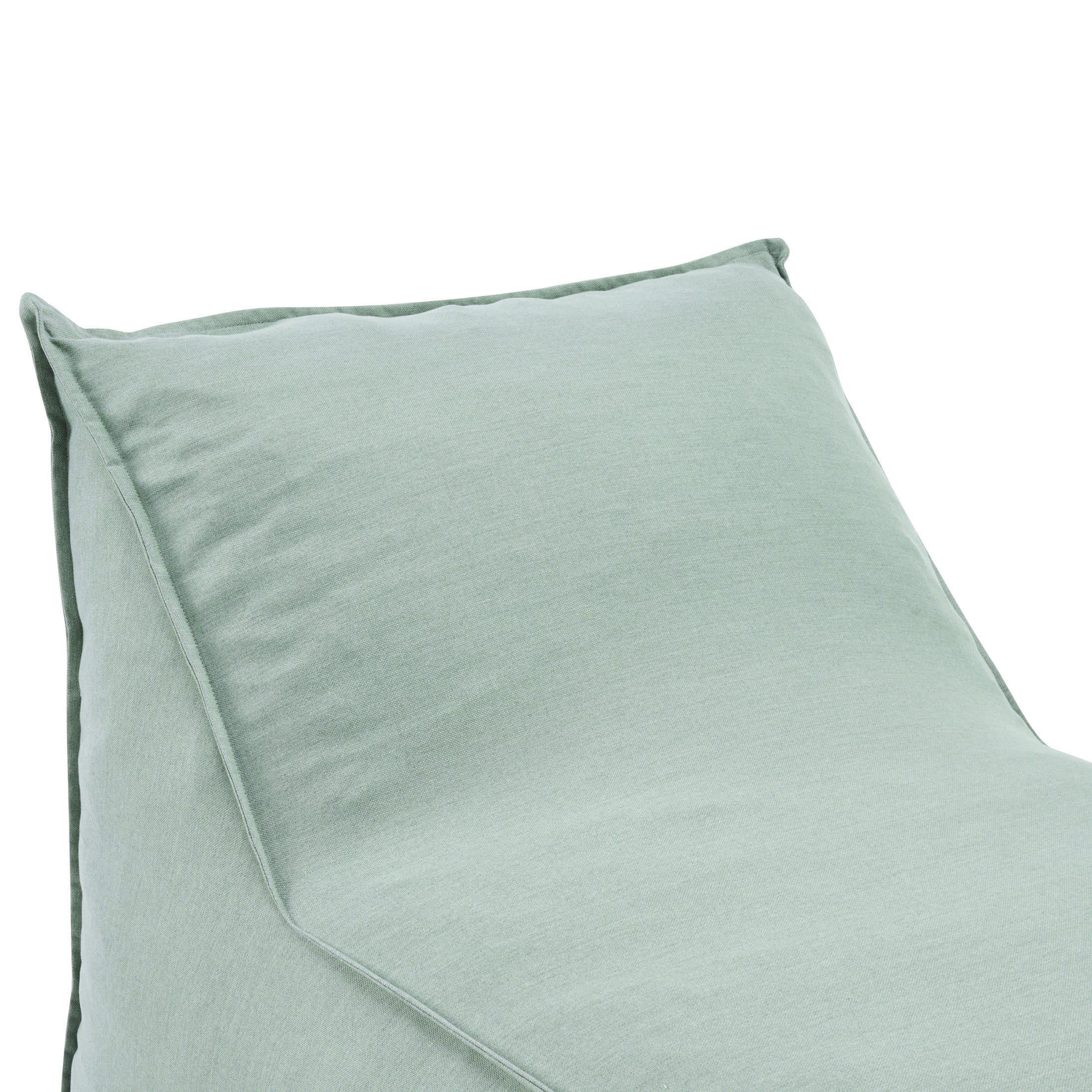 Christopher Knight Home 48" Outdoor Bean Bag Lounge Chair, Plush Foam Filled, Patio Garden Seating, Mint