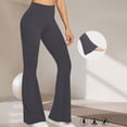 thumbnail image 2 of KICILVS Flare Leggings For Women High Waist Yoga Pants with Pockets Soft Stretch Pants for Workout and Daily Wear Gray, 2 of 8