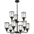 thumbnail image 5 of Quoizel Ludlow 9-Light 24" Transitional Chandelier in Earth Black, 5 of 5