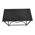 thumbnail image 4 of Murten Modern Accent Side Sofa Table, Black Metal Frame & Wooden Top, 4 of 7