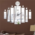 thumbnail image 2 of fashionhome Rectangle Clock Sticker Mirror Clock Wall Sticker Moder Home Decoration, 2 of 4