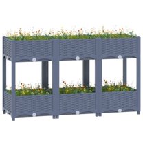 vidaXL Raised Bed 47.2"x15.7"x28" Polypropylene