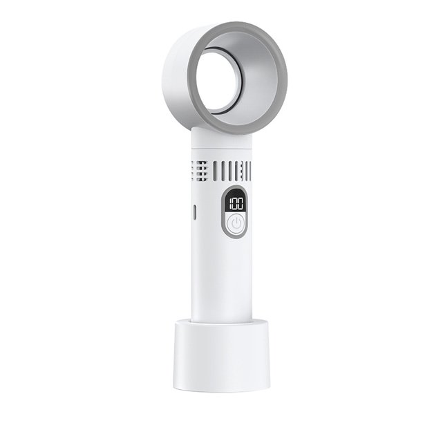 Ventilador Portátil Enfriamiento Recargable Personal Sin () White