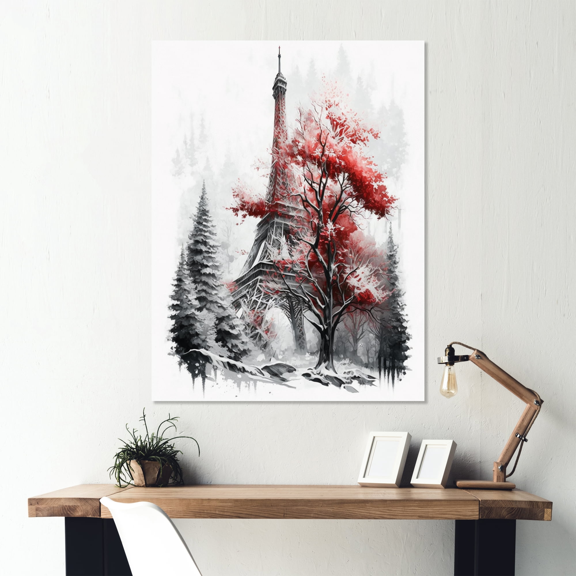 Designart Fall Scenery In The City I Canvas Wall Art