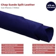 thumbnail image 2 of ELW Chap Splits Suede 4-5 oz 1.6-2mm Navy, Pre-Cut Piece 6-8 SQ FT - Split Leather AB Grade Cowhide - Perfect for Auto, Garments, Chaps, Bags, Vest, Aprons, Saddles, Moccasins, 2 of 7
