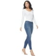 thumbnail image 5 of Sofia Jeans by Sofia Vergara Women's Sofia Mid Rise Ankle Raw Hem Jeans, Sizes 0-20, 5 of 8