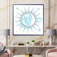 thumbnail image 2 of Designart 'Blue Crescent Moon With Stars and Moonstone Pendants' Bohemian & Eclectic Framed Canvas Wall Art Print, 2 of 4