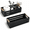 Black, variant on 2 Pack Distress White Solid Wood Storage Crates with Rope Handles, Farmhouse Organizer Bins