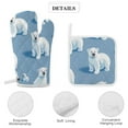 thumbnail image 4 of Cute Polar Bear Insulated Gloves And Pot Mats (four Piece Set), 4 of 6