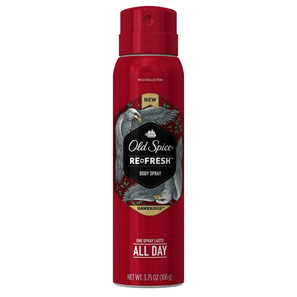 Old Spice Hawkridge Body Spray for Men, 3.75 Oz