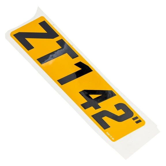 CUB CADET 777D28179 Label Zt1 42" 19 ZT1 ULTIMA 42