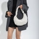 thumbnail image 3 of Tote Hobo Bag Mujer Bolsas Burbuja Satchel Underarm Monedero Hombro Plisado Blanco, 3 of 9