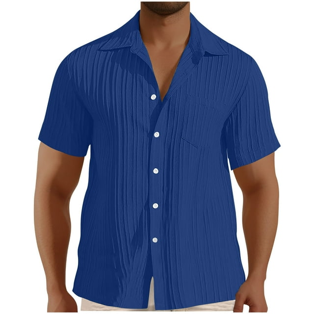 pstuiky camisetas para hombre, Camisa deportiva de color liso para hombre con solapa, manga corta, top/camisa con solapa camisetas de hombre s