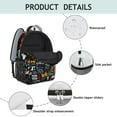 thumbnail image 4 of I Love My Dogs Art Backpack for School,Cute School Bag,Schoolbag with Adjustable Shoulder Straps & Padded Back,15.3"x11"x6.7", 4 of 6