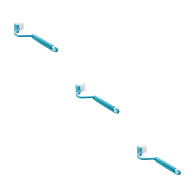 Yuarrent Escobilla de inodoro flexible Plástico curvo para el hogar Tazón de inodoro Cepillos de limpieza montados en la pared Type1 NO1