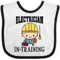 thumbnail image 3 of Inktastic Future Electrician in Training Boys Baby Bib, 3 of 4