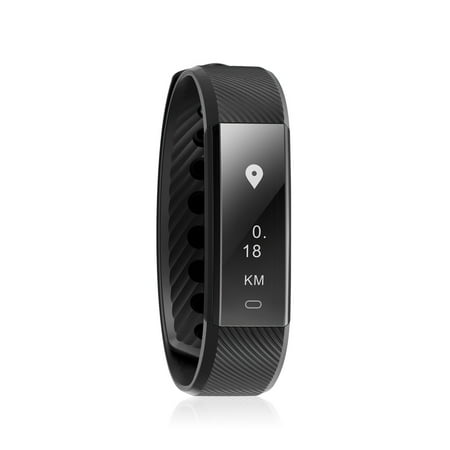 Diggro ID115HR Smart Heart Rate Bracelet Bluetooth 4.0 Pedometer Calorie Sleep Monitor Call/SMS Reminder Sedentary Reminder for Android