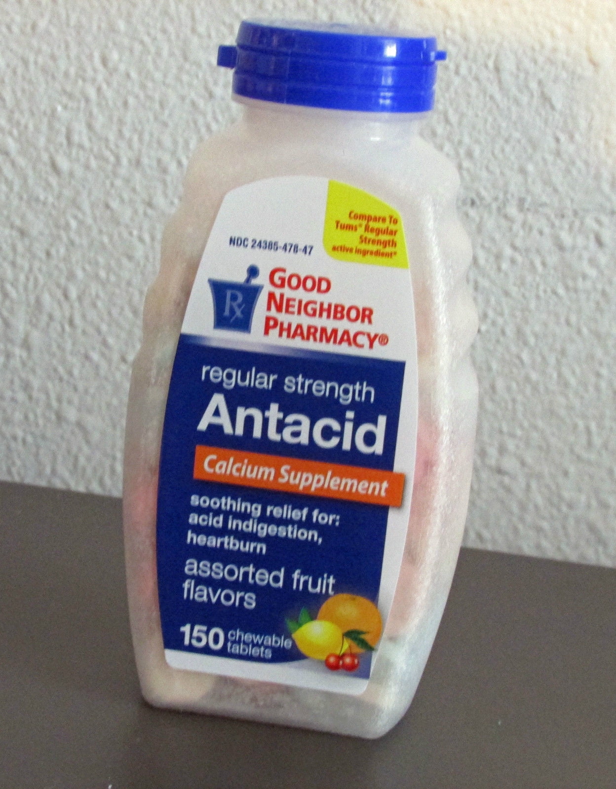 GNP Regular Strength Antacid 150 Tablets
