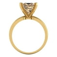 thumbnail image 4 of Clara Pucci 14K Yellow Gold 2.5ct YellowMoissanite Solitaire Ring for Women, 4 of 8