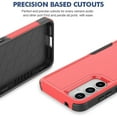 thumbnail image 6 of TJS for Samsung Galaxy A35 5G / A55 5G Phone Case, with Tempered Glass Screen Protector, Heavy Duty Rugged Shockproof Full Body Protection Cover for Galaxy A35 5G / Galaxy A55 (Red), 6 of 6