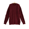 thumbnail image 2 of Long Sleeved Men Fall Winter Cable Knit Sweater Warm Pullover Jumper, 2 of 5