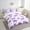 Purple, variant on Erosebridal Grey Bow-Tie Bedding Sets Twin Size , Cute Polka Dots Bed Set, Reversible 7-Piece