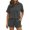 Gray-01, variant on STETMN Women's Casual Summer Sets Short Sleeve Top with Shorts Textured Loose Vacation Outfit