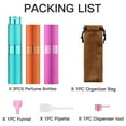 thumbnail image 6 of 8ML Atomizer Perfume Spray Bottle for Travel (3/7 PCS) Empty Cologne Dispenser, Portable Sprayer (Multi-colored), 6 of 7