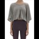 thumbnail image 1 of Camisa de Cuello Redondo Sin Espalda para Mujer, Blusa de Media con Protección Solar, Blusa Informal Holgada de Verano para Hacer Ejercicio y Vacaciones Gris M, 1 of 8