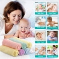 thumbnail image 3 of Toallitas para bebés HOMEXCEL de microfibra con forro polar coral, paquete de 50, 3 of 7